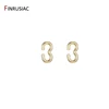 Jewellery Making Supplies 14K Gold Plated Two Open Ring Connector Clasps DIY Jewelry Components 100pcs/lot ► Photo 3/6