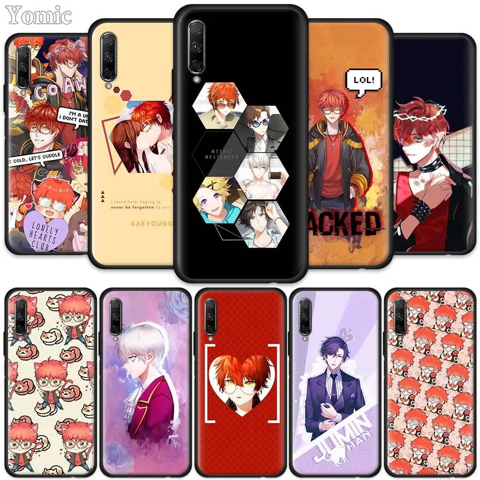 

707 Mystic Messenger Case for Huawei Honor 9X Pro 10 20 Lite 20i V20 8X 8C 8A 8S Play Black Silicone Phone Cover
