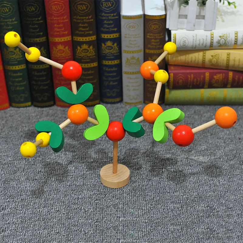 

Handmade Stereo Disassembly Combination Building Blocks Fight Inserted Wisdom Tree Wooden Children Early Childhood Educational T