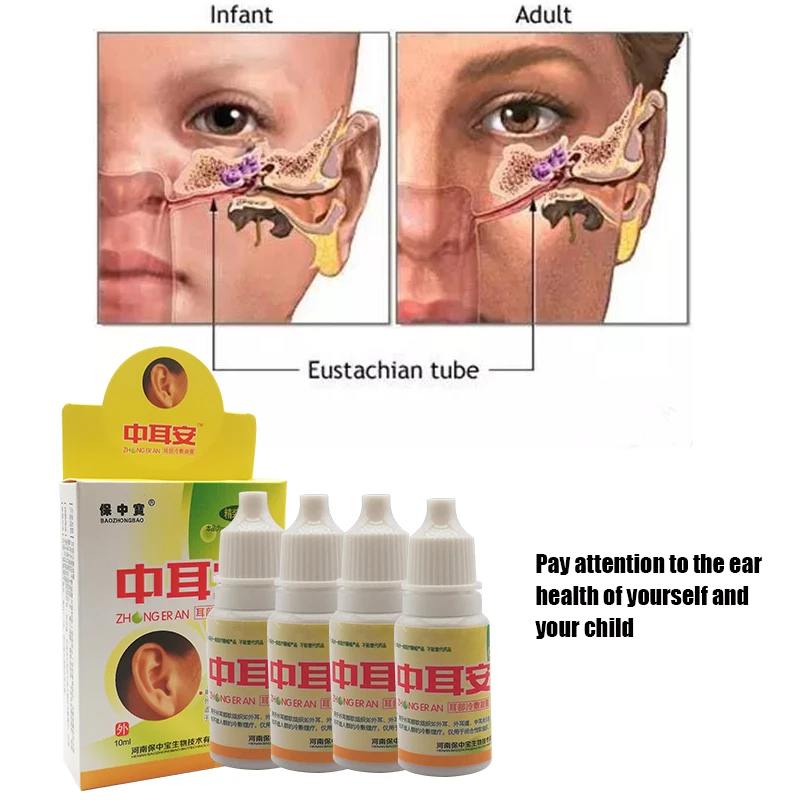 3pcs Earwax Remover Drops Ear Cleansing Ear Acute Otitis Drops Chinese Herbal Medicine For Ear