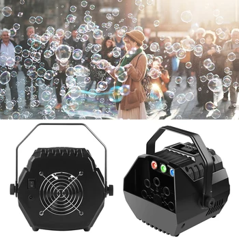 

LED RGB Stage Effect Lights Automatic Bubble Machine Wireless Remote Control Romantic Effect Light For Wedding Parties Festivals