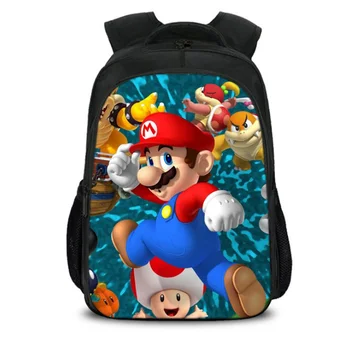 

Super Mario Backpack Animal Anime Game Sonic Bros Casual Personalized School Bags Toddler Boys Girls Teenager Mochila Bolsa