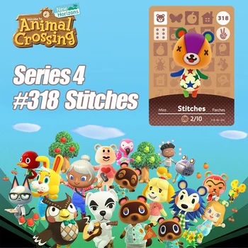 

Animal Crossing New Horizons Card Amiibo Card Work for NS Switch Game # 318 Stitches Cards Drop Shipping