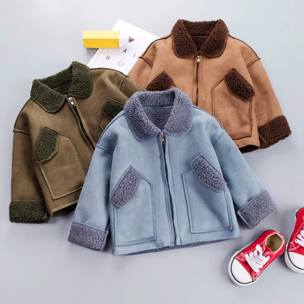 

Children long sleeve jackets Kid Boys Girls Coat Winter Fashion Kids Coat Boys Girls Thick Coat Padded Winter Jacket Clothes