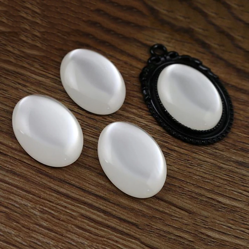 Новая мода 10 шт 18x25 мм белый цвет плоский задник Кабошоны Камея G7 04|cabochon agate|cabochon