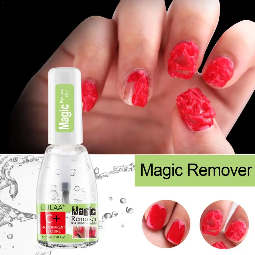 

15ml Magic Nagellak Remover Burst UV & LED Gel Soak Off Remover Gel Polish Remover Voor Manicure Snelle Gezonde Nail Cleaner New