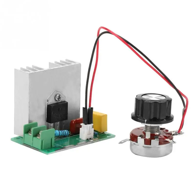 

4000W 40A AC Motor Speed Controller Continuously Adjustabl Voltage Regulator LED Dimmers RC Absorption Multiple Protection