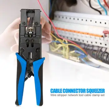 

Multi-function Crimper Line Network Crimping Pliers Wire Stripper Electrician Hand Tool Waterproof and Rust Proof Durable