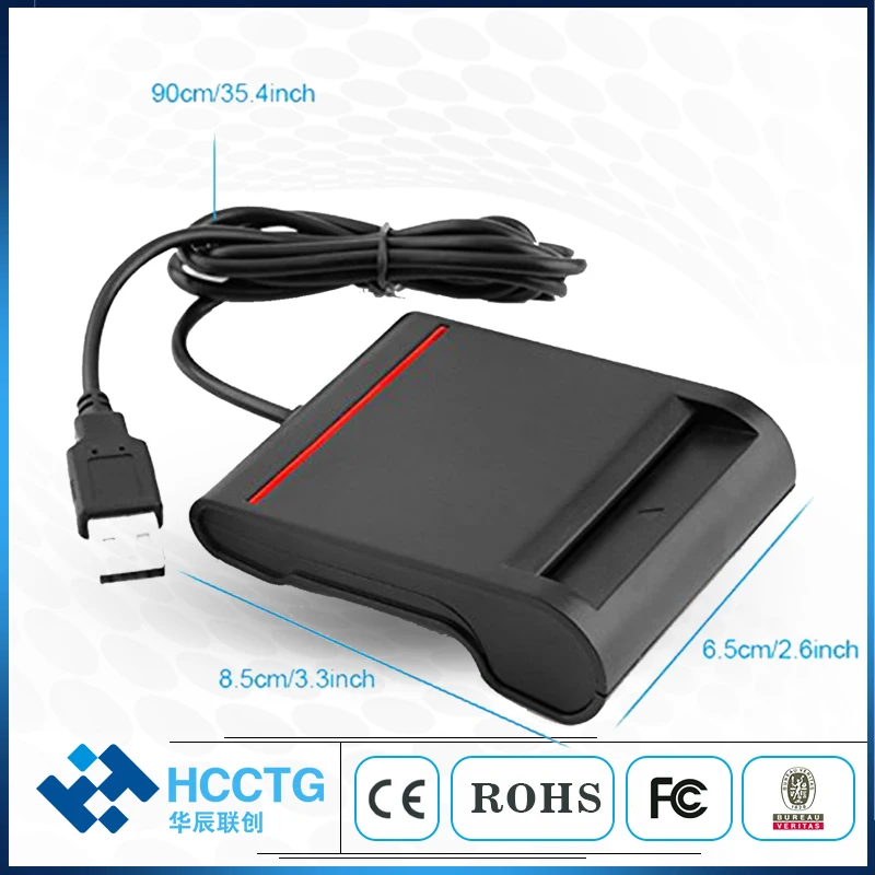 

Смарт-кардридер HCCTG ISO 7816 класса A, B C с интерфейсом USB2.0