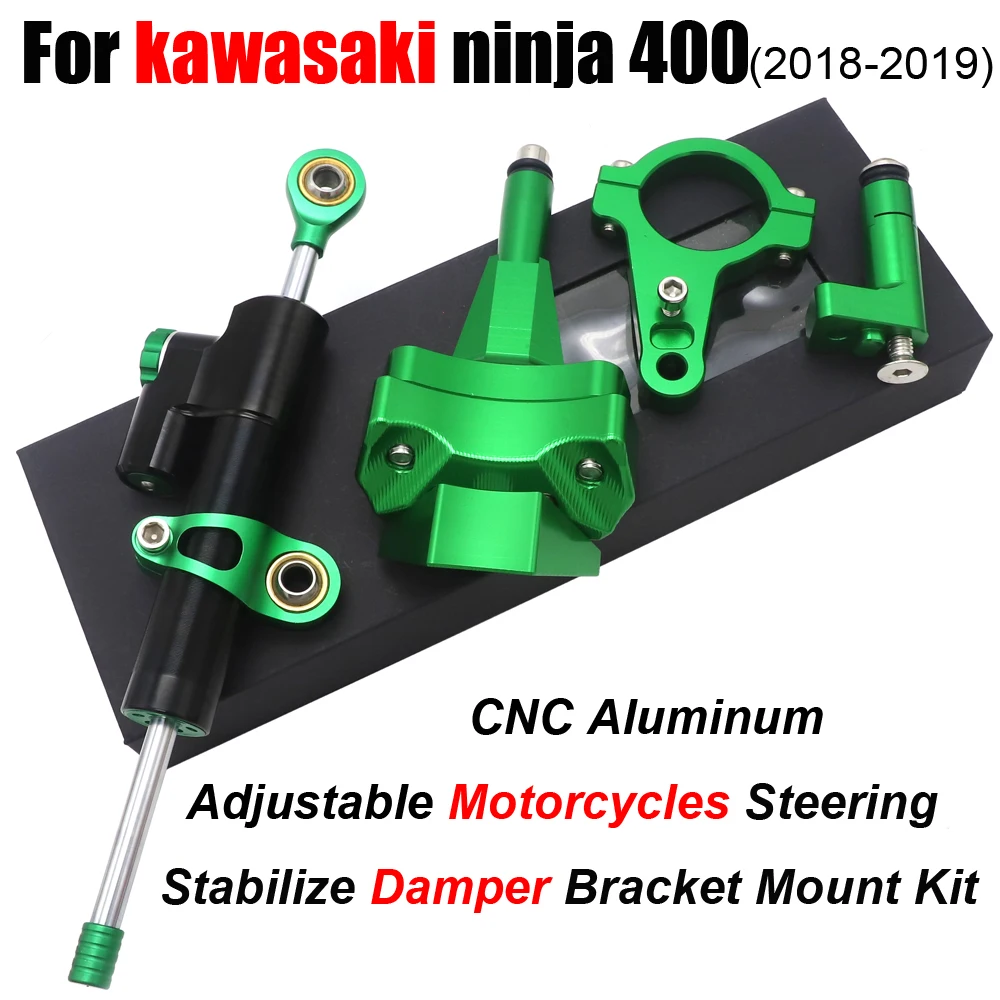 Ninja 400 аксессуары для мотоциклов алюминиевый сплав рулевой демпфер Кронштейн