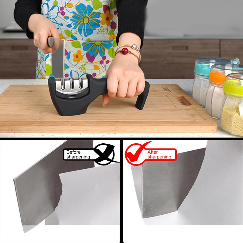 Профессиональная точилка для ножей точилка из карбида для походов и путешествий точилка для ножей кухонные инструменты