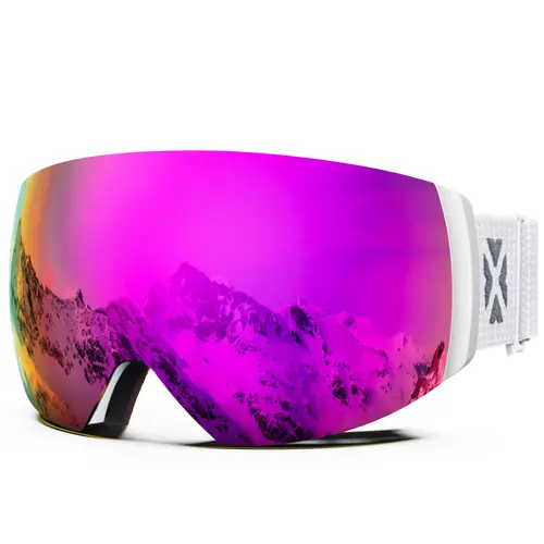 JULI Professional Magnetic Ski Goggles Double Layers Lens Anti-fog UV400 Big Ski Mask Glasses Snowboard Goggles For Men Women - Image 29