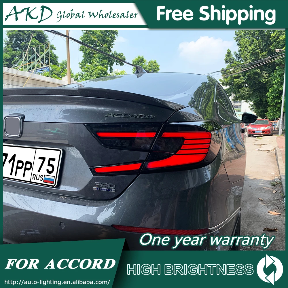 Задний фонарь для автомобиля Honda Accord X G10- светодиодная сигнальная лампа Противотуманные фары DRL дневные ходовые огни тюнинг автомобильные аксессуары