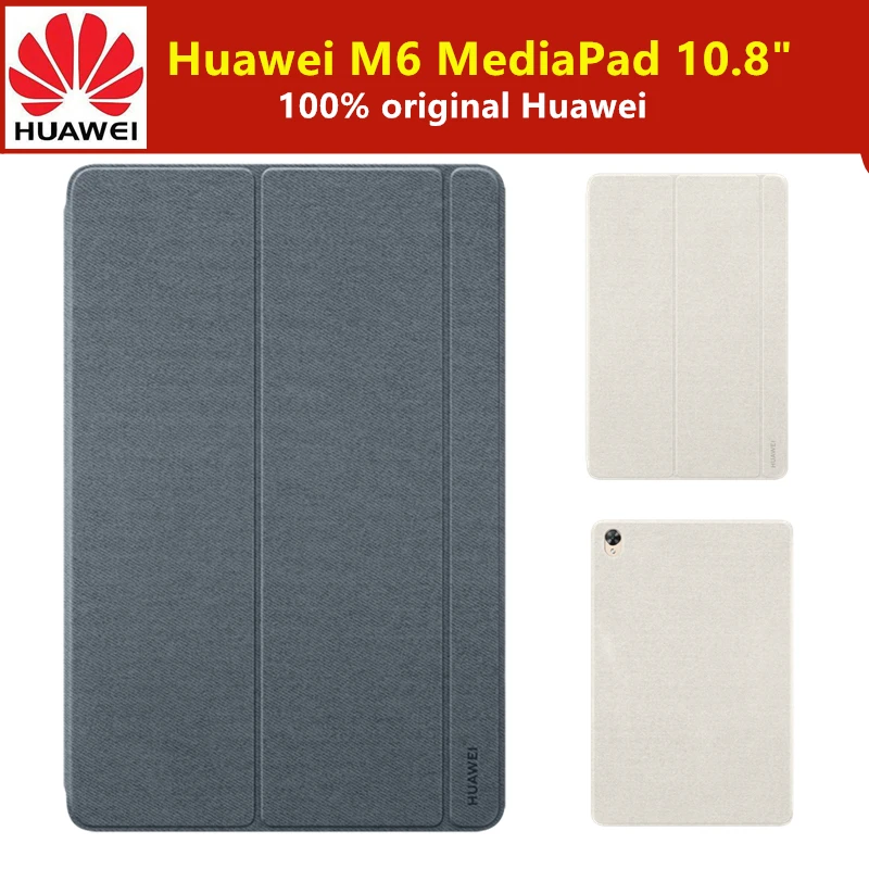 

100% Original HUAWEI MediaPad M6 10.8 inch Tablet Case Leather Flip Cover Magnetic Stand Smart Sleep Wake Up M6 Funda Case