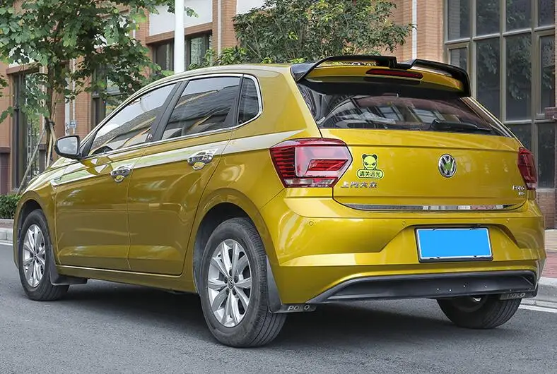 Спойлер для VW Polo, АБС-пластик, заднее крыло, грунтовка, цвет-, VW polo, задний спойлер для Volkswagen, Polo спойлер