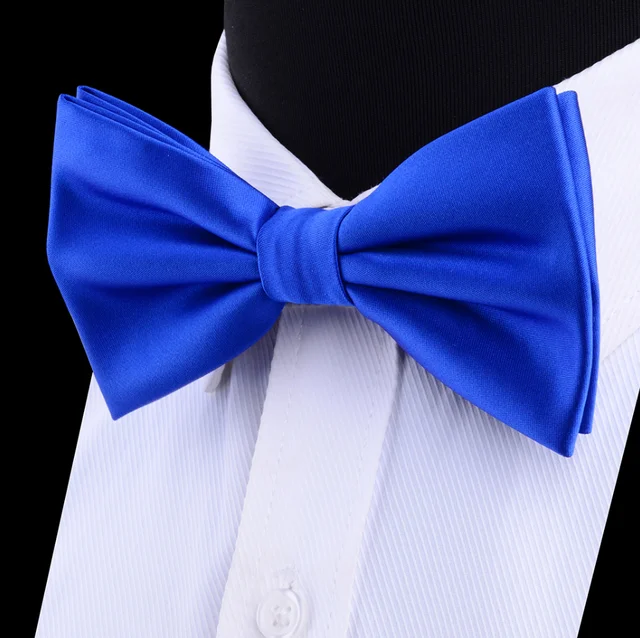 Classic Bow Tie For Man Solid Color Water Proof Double Fold Bowtie Party Wedding Accessories Female Tie Gifts For Man 2