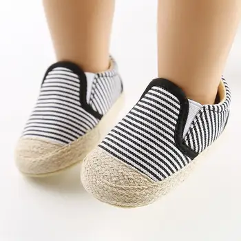 

Fashion Toddler Baby Boys Girls Cute First Walk Shoes Infant Newborn Summer Cotton Fabric Slip On Shoes With High Quality