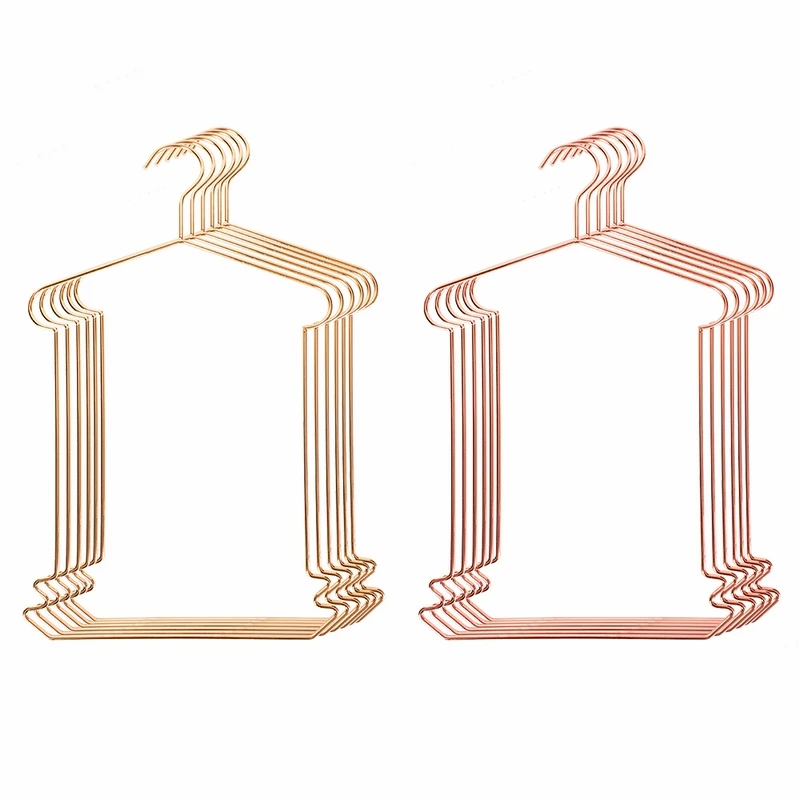 

5pcs/set High Quality Metal Plating Rose Gold Swimming Suit Rack Swimming Trunks Skirt Hanger Colthes Hanger