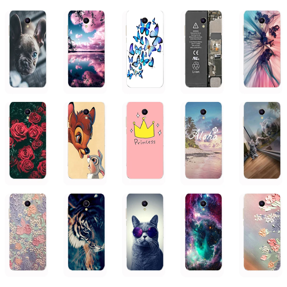 For Meizu M5C Case Silicon Soft TPU Phone Cover for M5S M 5 S Coque Bumper full 360 Protective fundas cute cat dog 3 | Мобильные