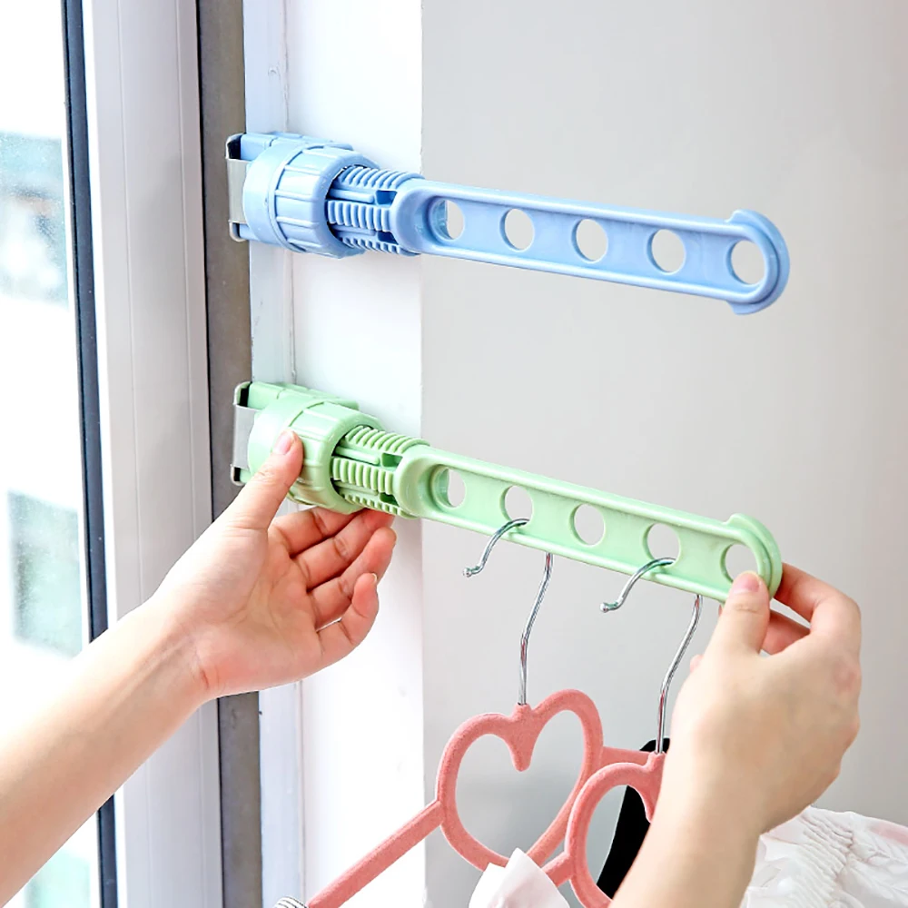 Внутренняя комната вешалка крюк Регулируемая балкон вешалка крюк многофункциональный сушильная стойка подоконник одежда крюк для хранения розовый