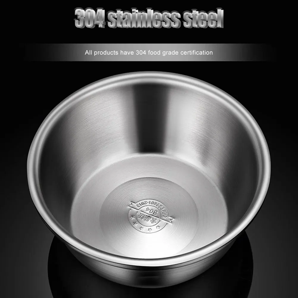 Heavy Duty Kitchen Strainer,Draining Basket Colanderwith 304 Stainless Steel Basin 2PCS for Food Vegetable Rice Fruit Pasta