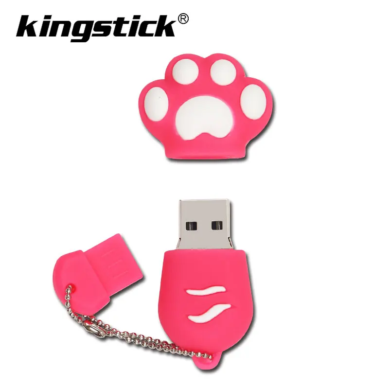 Стиль USB 2,0 мультфильм коготь USB флеш-накопители Cat Paw 8 ГБ 16 ГБ 32 ГБ 64 Гб 128 ГБ флеш-накопитель Флешка USB диск карта памяти