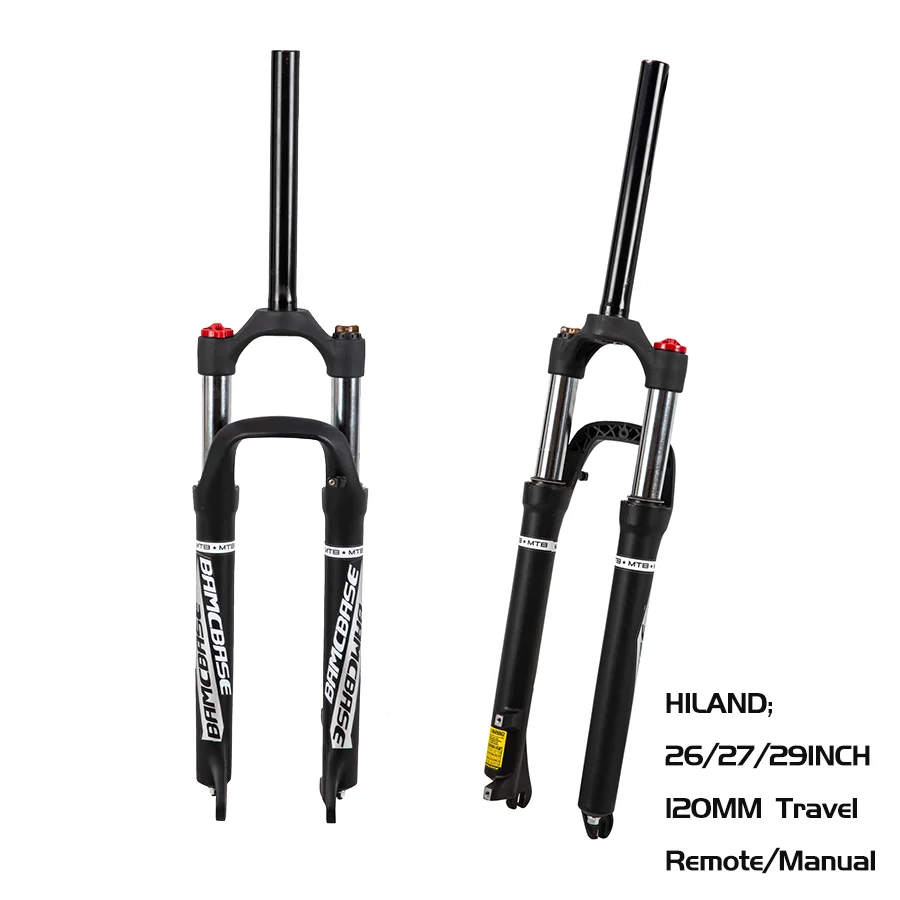 HILAND 26/27/29inch Front Boost Fork Bike Suspension Shock Absorber Air with Rebound Adjustment MTB Bicycle Accessories | Спорт и