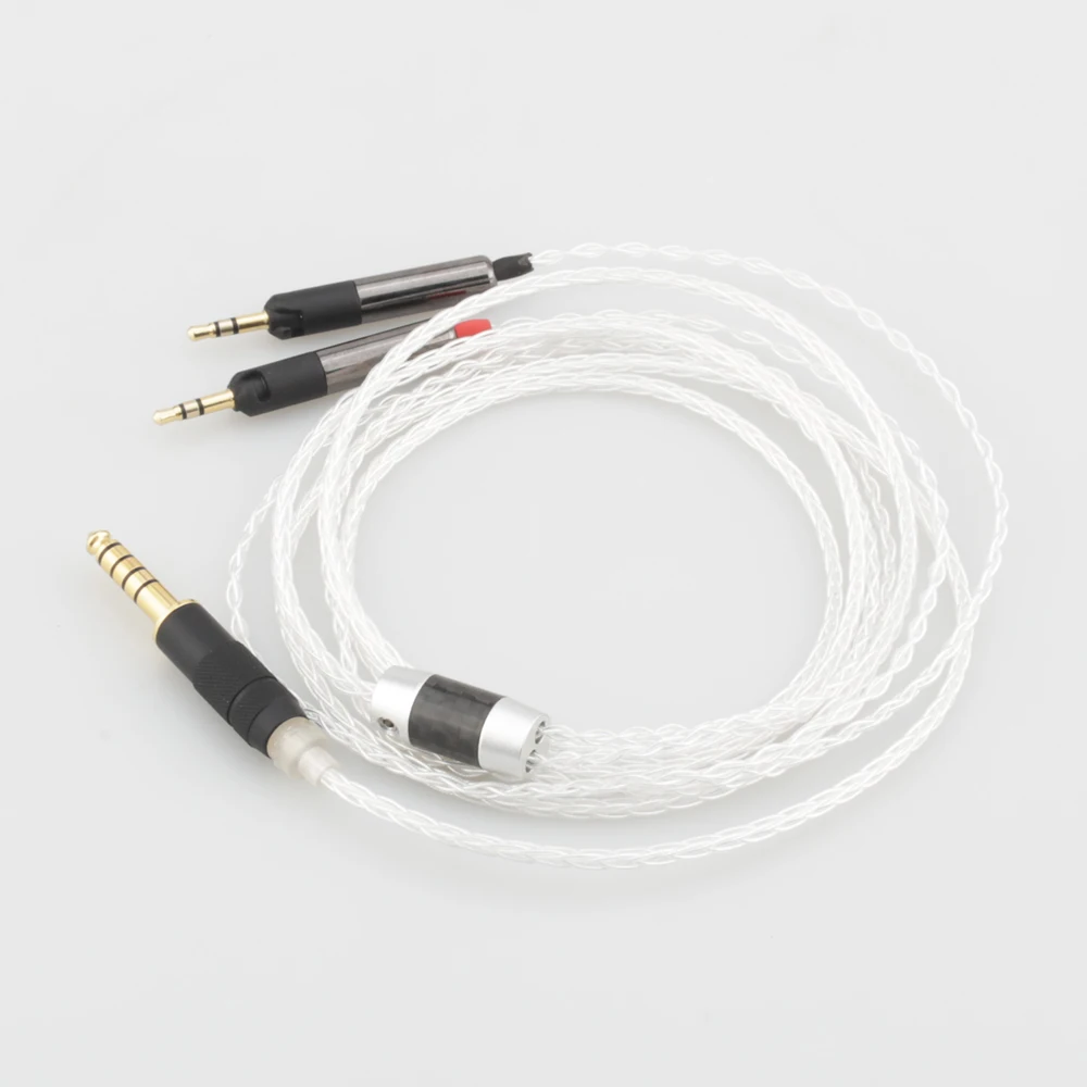 Audiocrast HC025 4 4mm TRRS Balanced 8 Cores Silver Plated Headphone Cable for ATH R70X