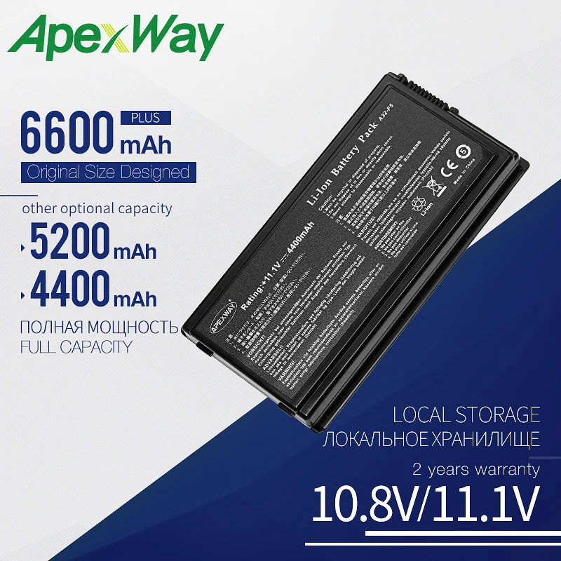 ApexWay ноутбук Батарея A32-F5 для Asus F5 F55 F55A F55C F55U F5C F5M F5N F5R F5V F5Z X50 X50C X50M X50N X50R X50V X50Z X59 X59S |