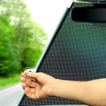 

Car Sunshade Curtain Rear Side Window Front Back Windshield Sun Block Blinks Black Cover Suction Cup Universal Cars Accessories