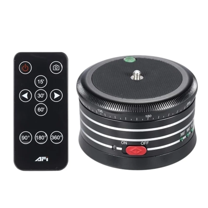 

AFI MRA01 Professional 360 Degree Metal Electric Panorama Ball Head with Remote Control for GoPro Action Camera Smartphone Pocke