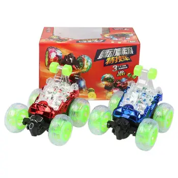

Stunt Car with Light Music RC Car Remote Control Toy Electric Toy Dancing Dump Car Dumper Rolling Rotating Wheel Vehicle