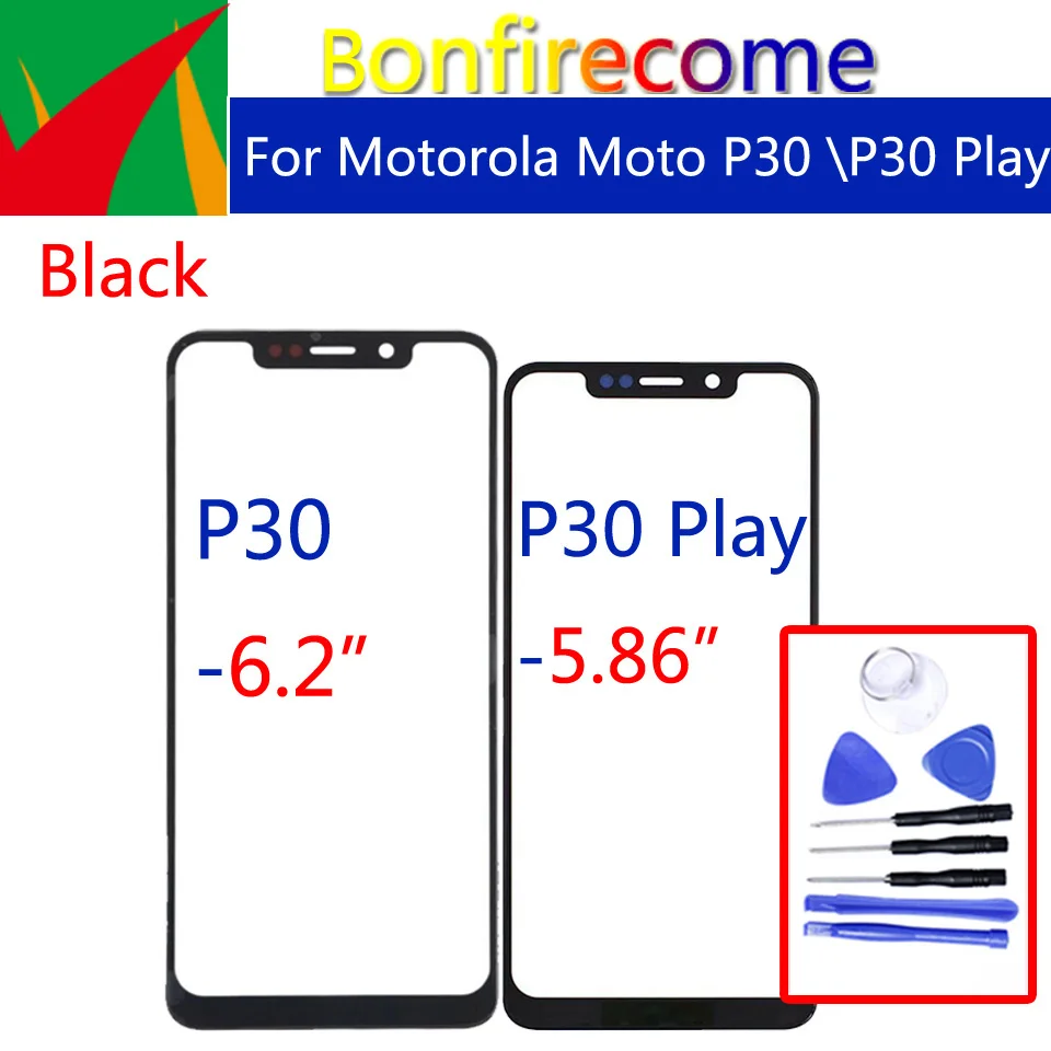 Тачскрин для Motorola Moto P30 тачскрин Фронтальная панель стеклянный объектив внешнее
