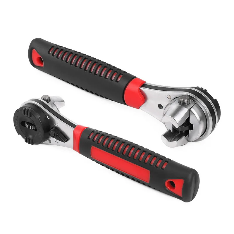 

6-22mm Ratchet Adjustable Wrench Universal Key Torque Wrench Spanner Pipe Wrench Multitool Manual Spanner Ratchet Tool