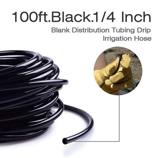 30M Meter 1/4 Inch Blank Distribution Pipe Drip Irrigation Hose Garden Watering Pipeline 3