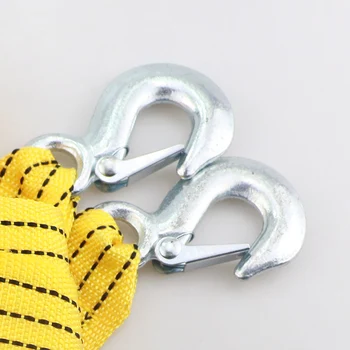 

3Ton 4m Car Towing Rope Tow Cable Strap Towing Pull Rope with Hooks For Automobile Outdoor emergency for Porsche 911 918/Cayenne