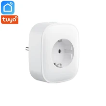 Tuya Smart Life App Wifi Smart Socket EU Plug 10A Power Monitor Energy Saver Timer Smart Home Works With Alexa Google Home IFTTT