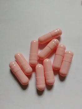 

500pcs1000pcs Size 0 Empty Capsules! Hollow Light Pink Gelatin Separated Capsules, Empty 0# Medicine Powder Capsules
