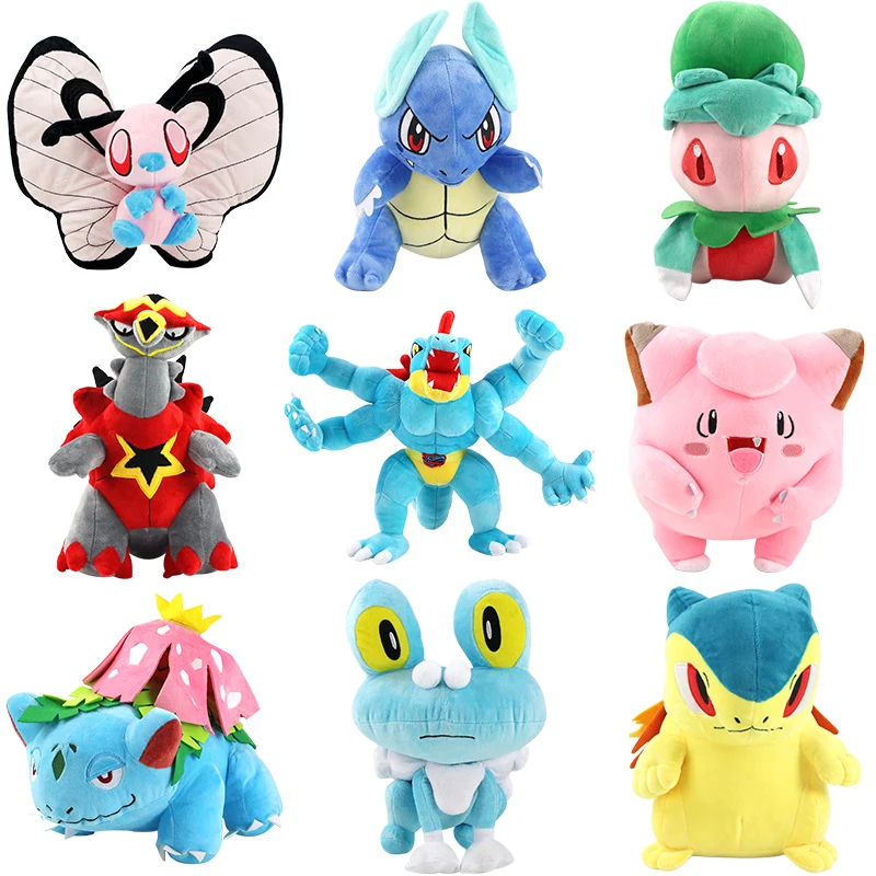 24-30 см Wartortle Butterfree Fomantis Venusaur Clefairy Froakie Turtonator Typhlosion Feraligatr плюшевые игрушки мягкие куклы Подарки