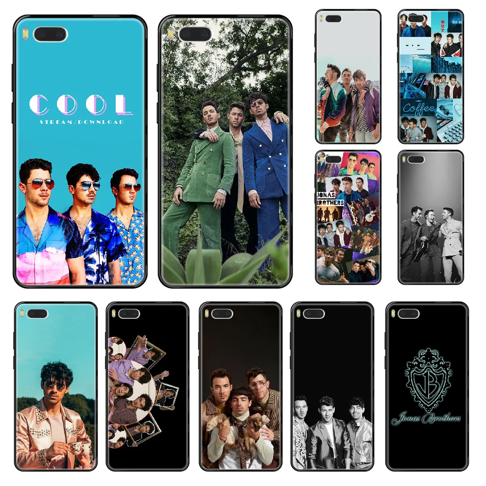 Чехол для телефона Rock band Jonas Brothers Xiaomi Redmi Mi 3 5 6 8 9 A1 2 Max3 Mix2 X SE Lite Pro черный