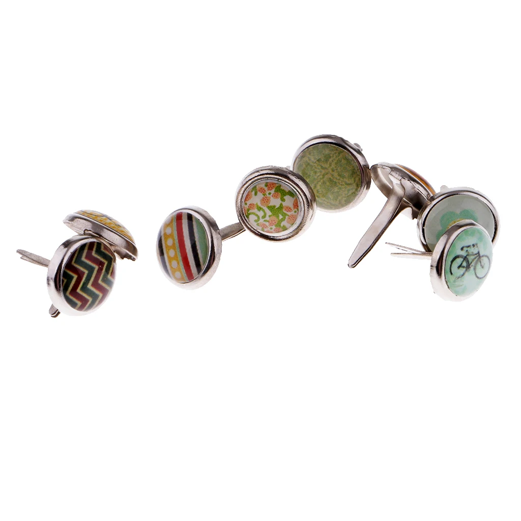 50pcs Metal Brads Paper Fasteners For Cardmaking Scrapbooking Paper Crafts