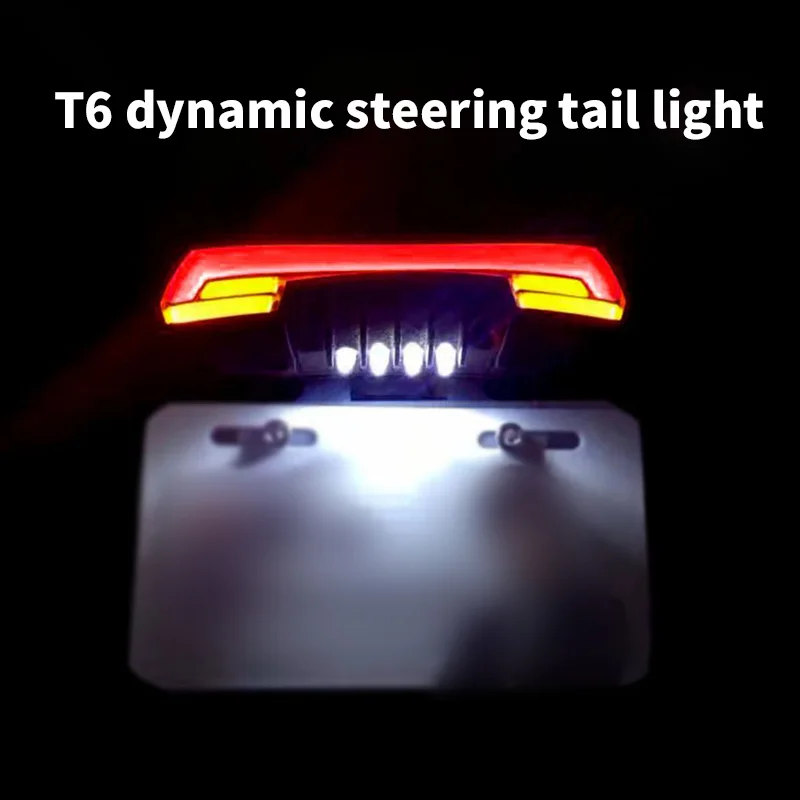 

AOZBZ General Waterproof Flash Warning Dynamic Turn Signal Motorcycle Scooter Tail Rear Brake Stop Light License Plate Light