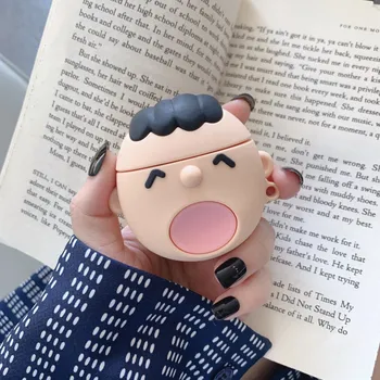 

Earphone Case For Airpods 2 Case Silicone Bear Cat Pig Snowman Cartoon Headphones Cover For Apple Air pods 1 Case For Earpods