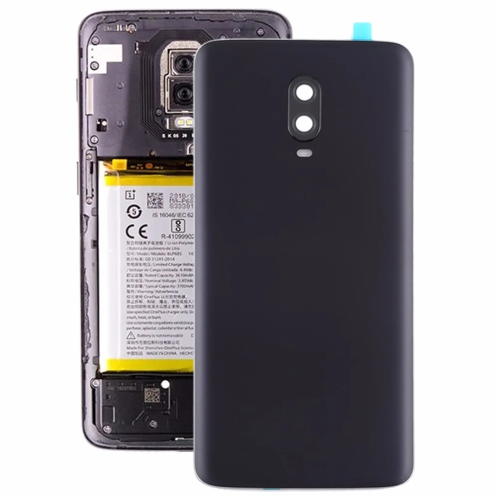Оригинальная Задняя крышка батареи с объективом камеры для OnePlus 6T