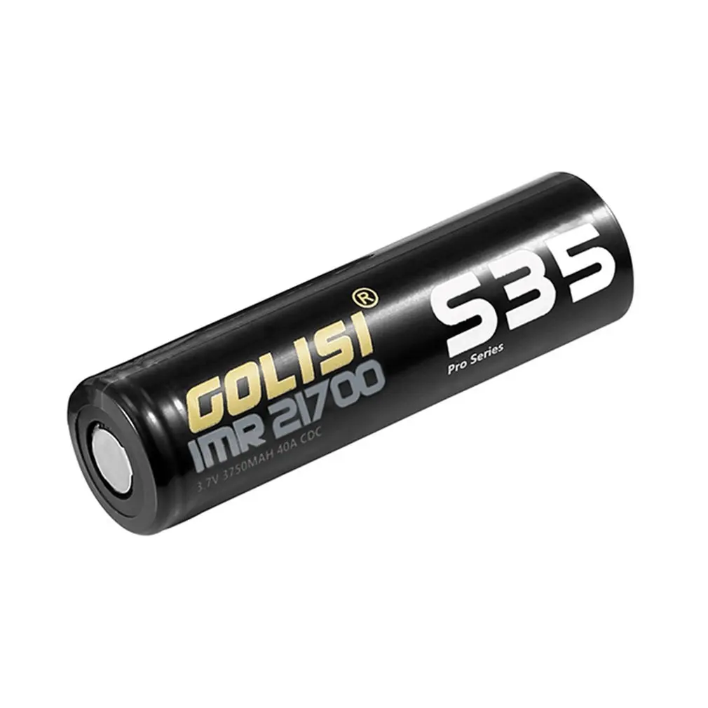 GOLISI 21700 аккумулятор S35 с высоким дренажным литий ионным аккумулятором 3 7 V 3750mAh 40A