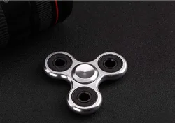 Stress Relief Fidget Cube: Sensory Toy (Spinner Silver)