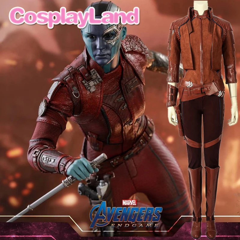 

Avengers Endgame Nebula Cosplay Costume Halloween granddaughter of Thanos Nebula Costumes full Outfit Avengers 4 customized Suit