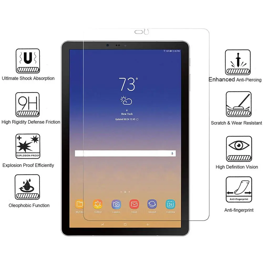 Slim Tempered Glass Screen Protector for Samsung Galaxy Tab S4 10.5 T830/T835 | Компьютеры и офис