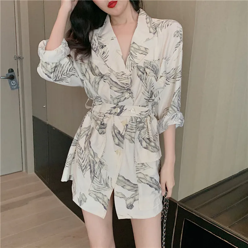 Autumn Clothing New Style Thin Small Suit Online Celebrity Casual Fashion Loose Long Sleeve Versatile Gauze Western Style C