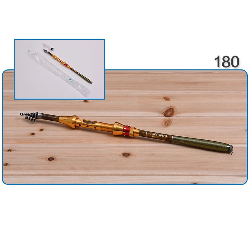 

1x Fishing Rod 180-335cm Portable Carbon Sea Pole Ultralight Travel Telescopics